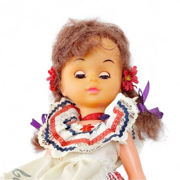 Mexican Folk Art Doll Traditional Dress 11.5"​ - Picture 5 of 5